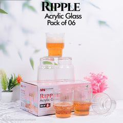 Ripple Acrylic Glass (Pack of 6)